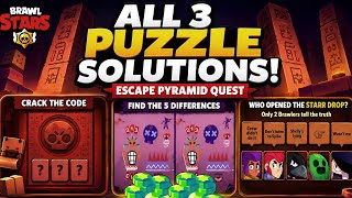 100% Correct! All 3 Escape Pyramid Quest Puzzle Answers for 100000 Gem🔥| Brawl Stars screenshot 5