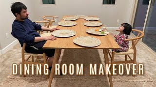 DINING ROOM MAKEOVER | DINING ROOM IDEAS | DECOR DIY IDEAS | SCANDISH HOME | SCANDINAVIAN STYLE