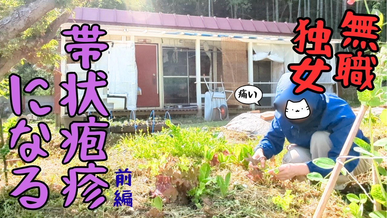 【廃墟の隣に棲む女】 ~帯状疱疹闘病記 ≪発疹から1週間の様子≫ なめてた…😱帯状疱疹ってめっちゃ痛い!~#38