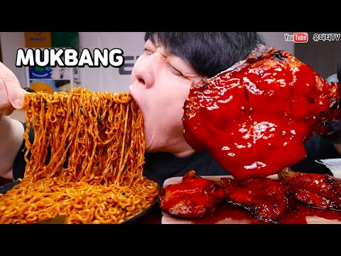 ASMR 짜파구리 &amp;<strong>amp</strong>; BBQ치킨 &amp;<strong>amp</strong>; 틈새짜장 &amp;<strong>amp</strong>; 두찜로제찜닭 &amp;<strong>amp</strong>; 짜장면 &amp;<strong>amp</strong>; 비빔냉면 &amp;<strong>amp</strong>; 불닭볶음면 먹방 HOT SPICY <strong>FIRE</strong> NOODLES