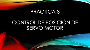 Control de posición de un servomotor