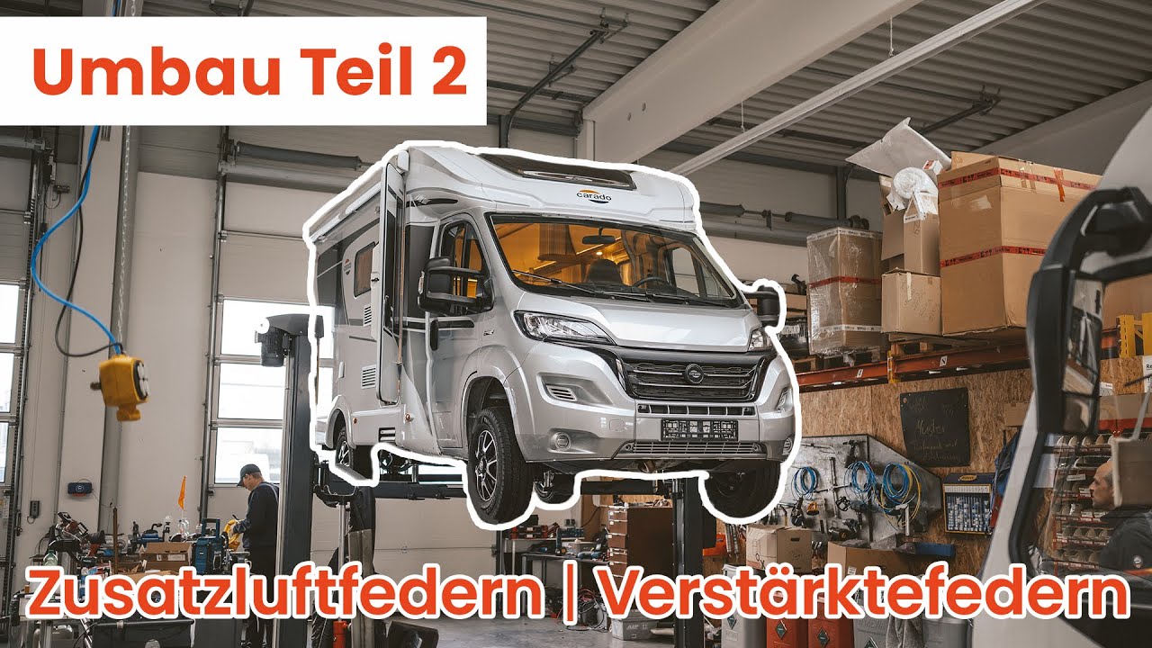 Umbau Teil 2 - Federung verbessern mit Goldschmitt Zusatzluftfeder und verstärkten Federn