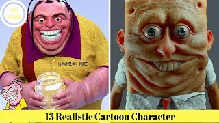 17 Realistic Cartoon Character