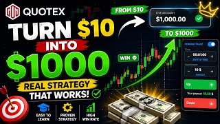 "🔥 LIVE! $100 to $1000 in 1 Hour on Quotex! (Proof and Strategy Inside)"