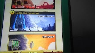 Temple Run 2,blazing sands vs frozen shadows  vs sky summit