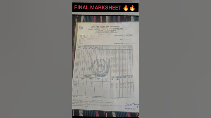 IGNOU FINAL MARKSHEET 🔥 37th Convocation degree #ignou #degree #result #shorts