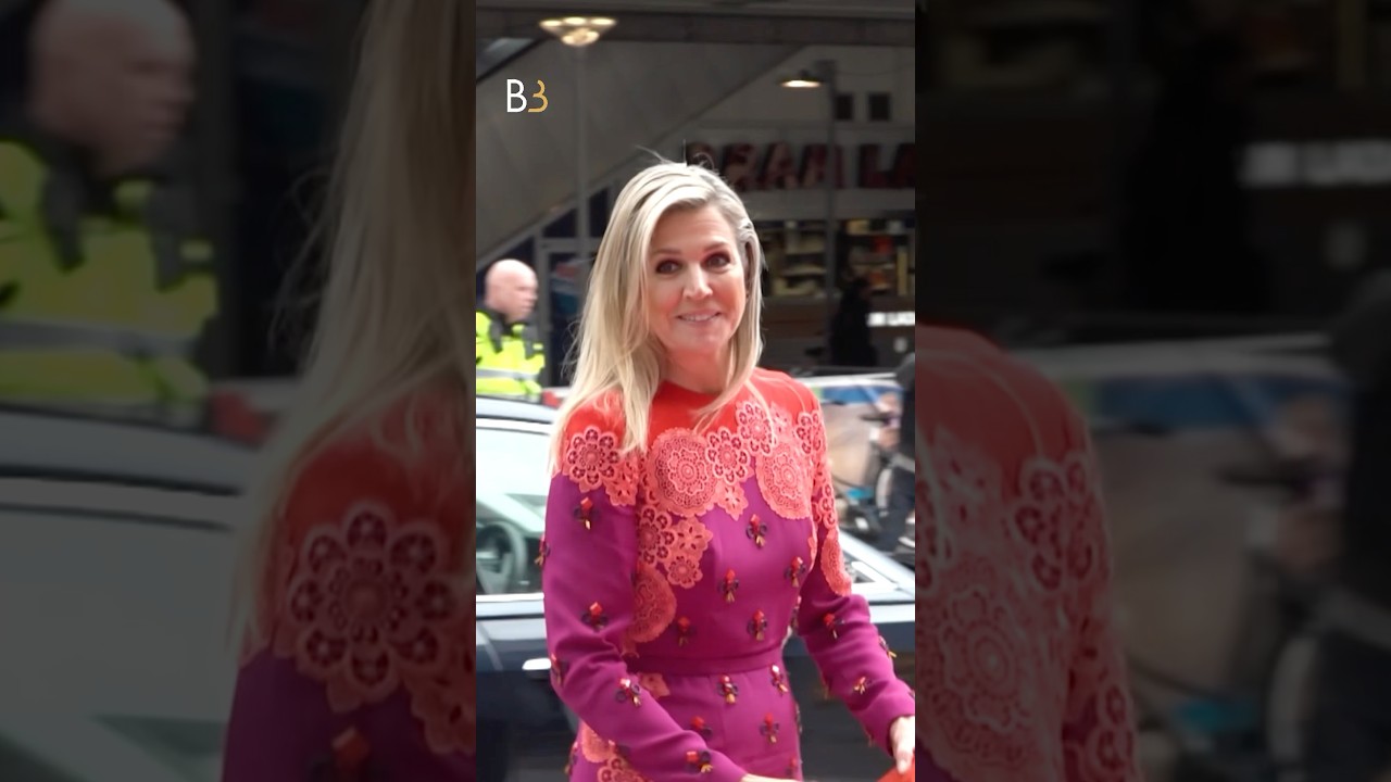 Claes Iversen laat zien hij jurk Máxima maakt 👗 #mode #koningin #maxima