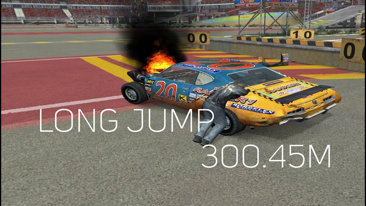 FlatOut - Long Jump - 300.45m