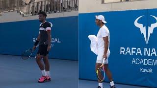 Rafa Nadal last practice in Kuwait 👋 15/12/2023
