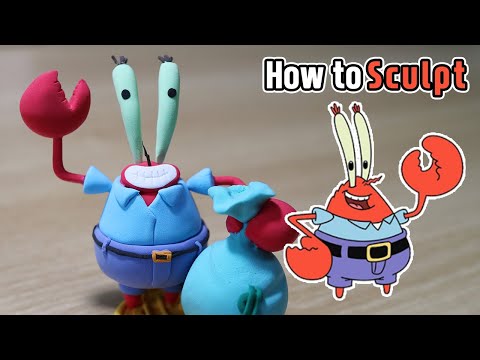 Hello, I Like Money! | How to sculpt SpongeBob SquarePants 'Mr. Krabs' | Clay Tutorial