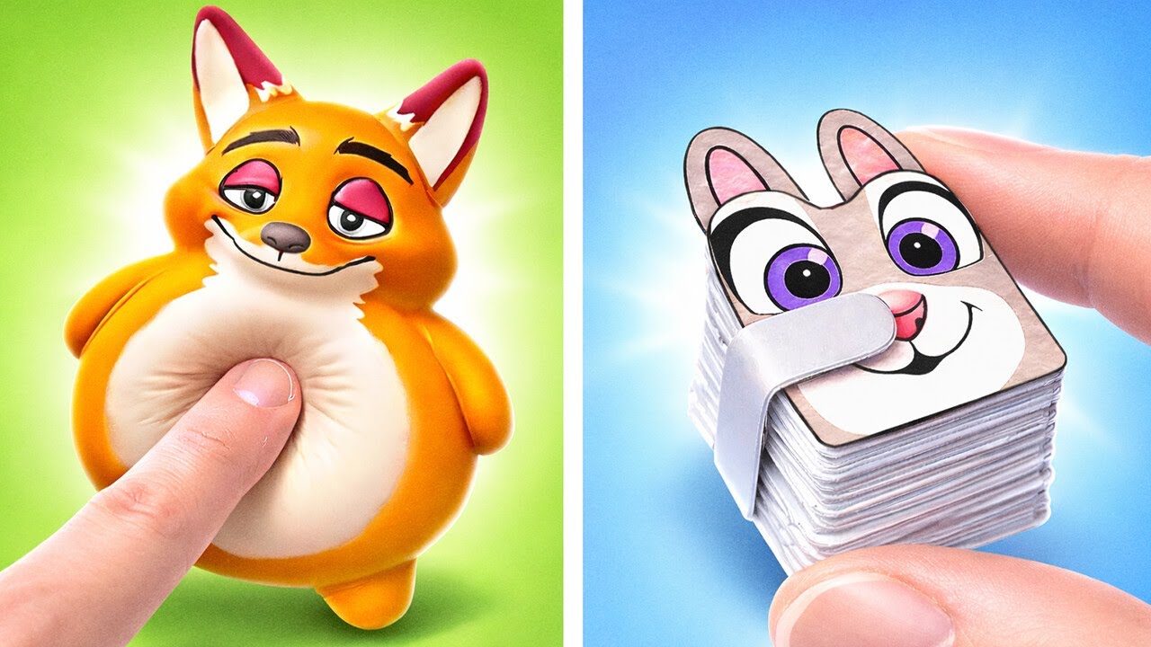 ASMR Jelly Cute FOX 🤩🦊 Really Cool Paper Adventures In DIY New Zootopia Gamebook