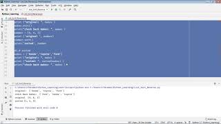 Famous Python tutorial: 12.0 - List Sorting or Reverse Wealth