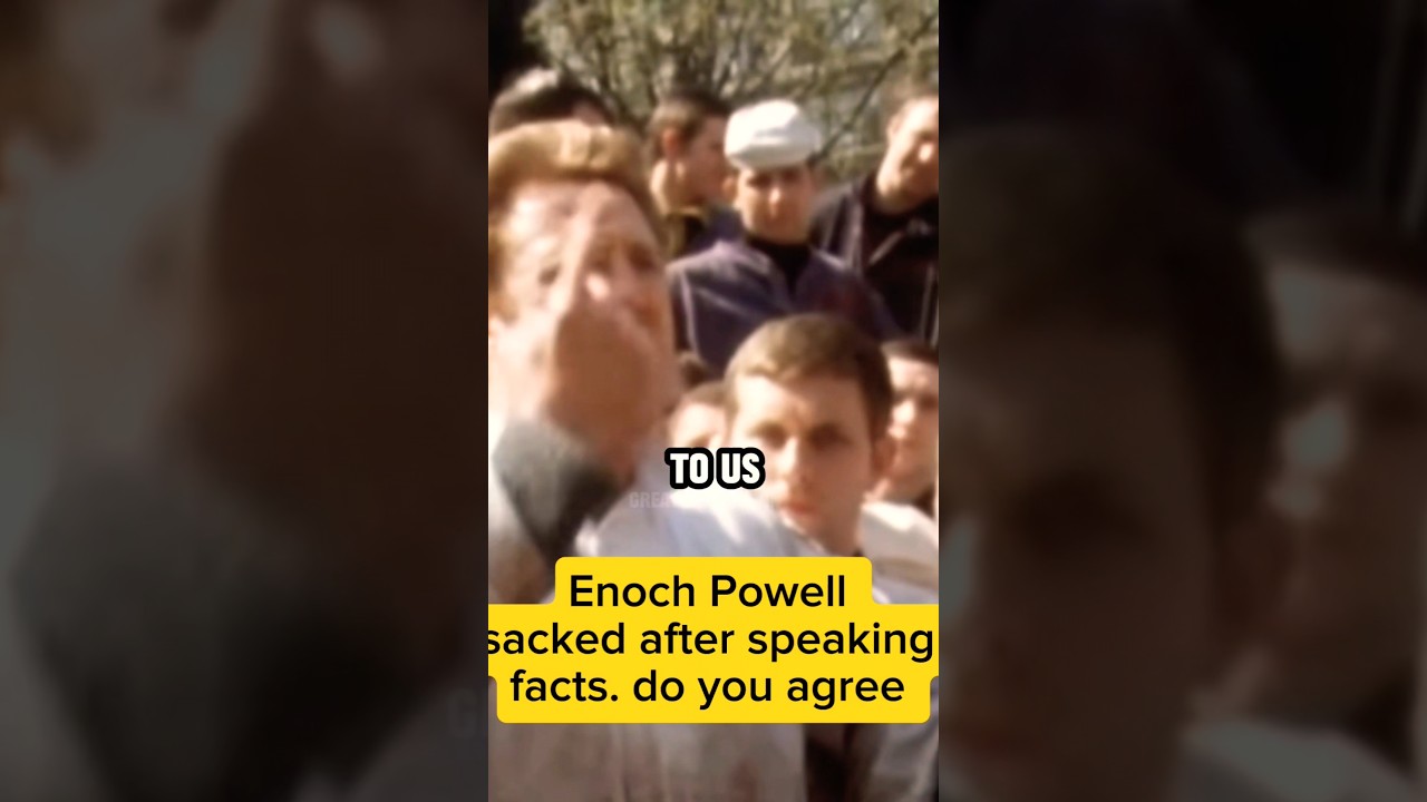 Enoch Powell of England spoke the truth and got sacked for it.