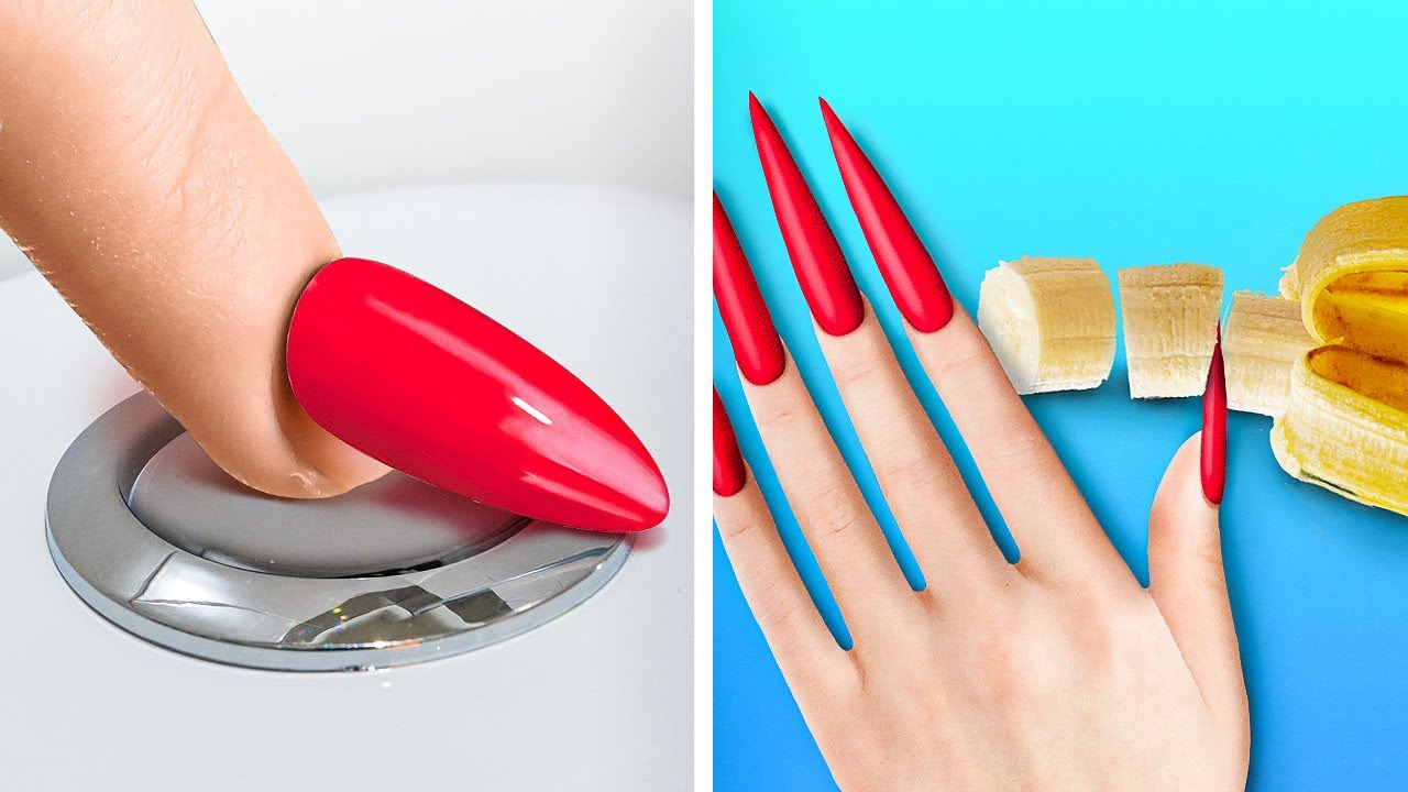 LONG NAILS PROBLEMS 💅 Relatable Situations And Hacks! YouTube