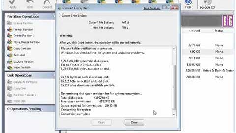 Convert partition file system from Fat32 to Ntfs with Minitool Partition Wizard