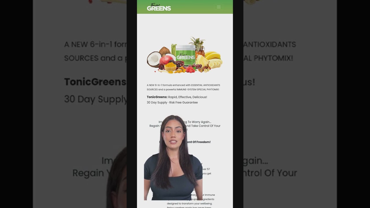 Boost Your Immunity Naturally with Tonic Greens! 🌱