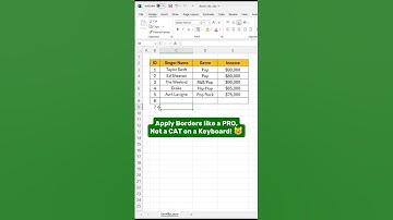 Apply Borders in Excel! #excel #exceltips #exceltricks #office #viral #fyp #foryou #shorts