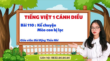Tiếng Việt 1 cánh diều - Bài 110: Kể chuyện Mèo con bị lạc - Vinastudy