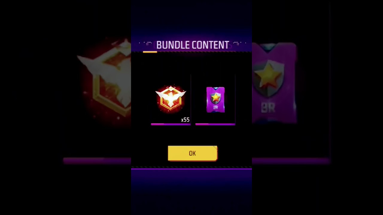 free fire new rank up rewards!!