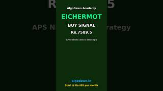 EICHERMOT BUY Signal | APS Nirala Astra | AlgoDawn Academy #Shorts