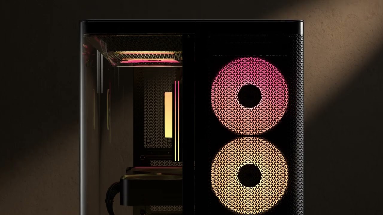 Corsair AIR 5400 LX-R RGB iCUE LINK Triple Chamber Mid-Tower PC