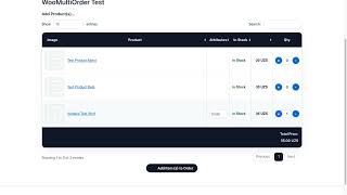 WooMultiOrder Plugin Demo - Shortcode, Elementor and Admin Settings
