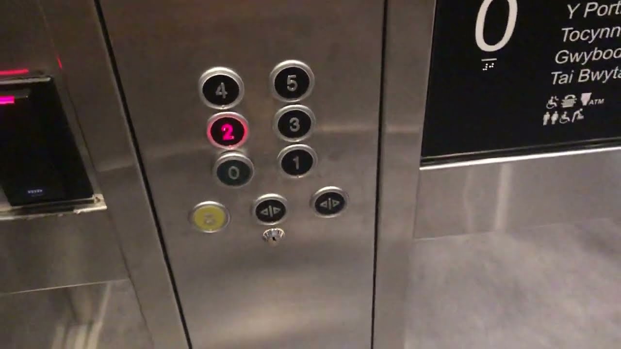 Kone Monospace lift at Wales Millennium Centre in Cardiff