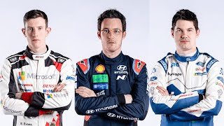 WRC Drivers - Thierry Neuville, Elfyn Evans, Teemu Suninen