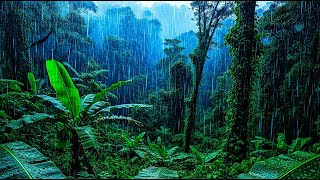 🔴 Rain Sounds for Sleeping Rainforest – Calm Tropical Rainstorm at Night