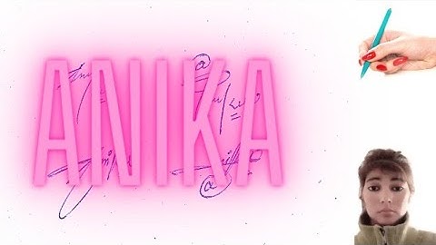 Anika name signature#name signature with arooj