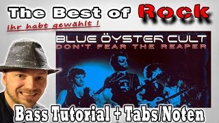 ?The best of Rock Ihr habt gewählt: #8 Blue Oyster Cult-Dont fear the reaper | Bass Tutorial