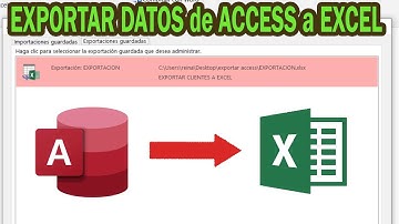 EXPORTAR  DATOS de ACCESS a EXCEL- TABLAS DE DATOS