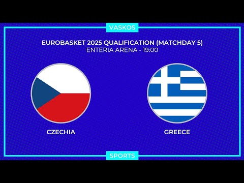 🔴 LIVE | ΤΣΕΧΙΑ - ΕΛΛΑΔΑ | ΠΡΟΚΡΙΜΑΤΙΚΑ EUROBASKET 2025 | CZECH REPUBLIC - GREECE | 21/2/2025 🔴