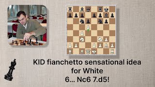 Sensational idea in fianchetto variation of KingsIndian !