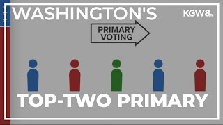 How does Washington state's top-two primary system work?
