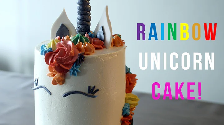How to make a Rainbow Unicorn Cake - Bake Bites
