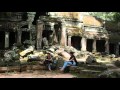 Dans le temple d&#39;Angkor Ta Prohm (Cambodge)