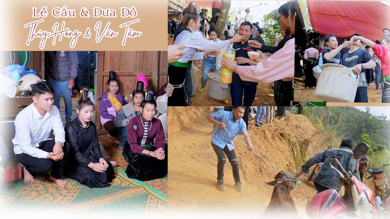 LỄ CẨU ( BÚI TÓC ) & ĐƯA ĐỒ VỀ NHÀ CHỒNG [ THÚY HỒNG & VĂN TÂM ] BẢN LỌNG LẦU - XÃ NẬM LẦU - SƠN LA