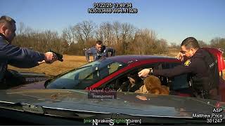Pursuit/TVI/Taser/K9 Bite US-71 Fort Smith Arkansas State Police Troop H, Traffic Series Ep. 1350
