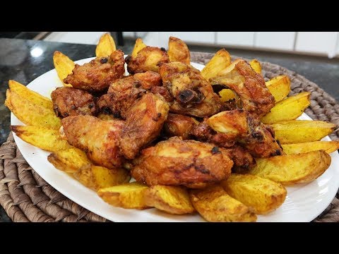 FRANGO COM BATATAS NA AIR FRYER I SUPER CROCANTE