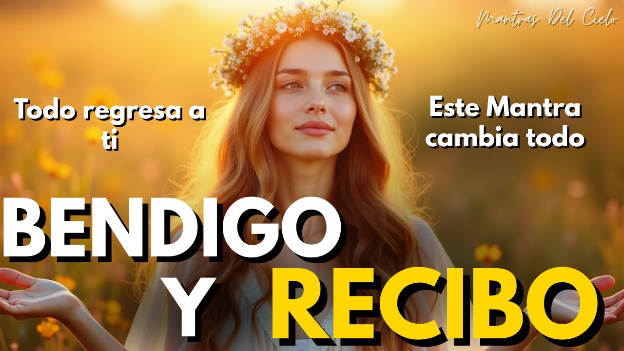 ✨ BENDIGO Y RECIBO | El Mantra que Cambia Tu Energía en Minutos 🌿 Atrae MILAGROS