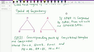 Euclid geometry : - ( Triangles ; Congruence ) - 18.