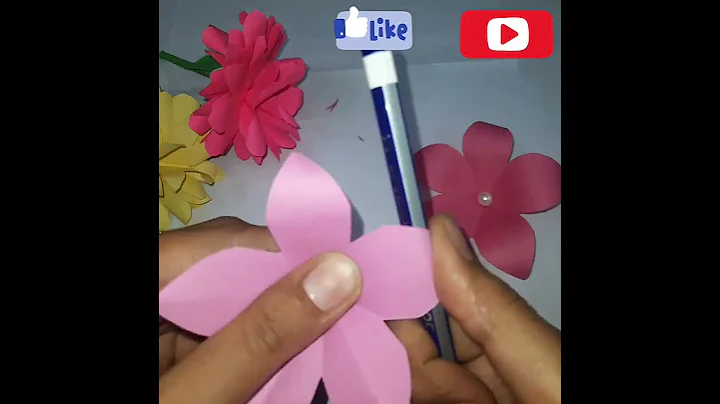Easy Paper flower  #youtubeshorts #trending #DIY Craft #shortsviral #shortsvideo