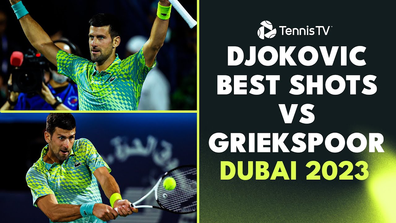 Novak Djokovic Best Shots vs Tallon Griekspoor