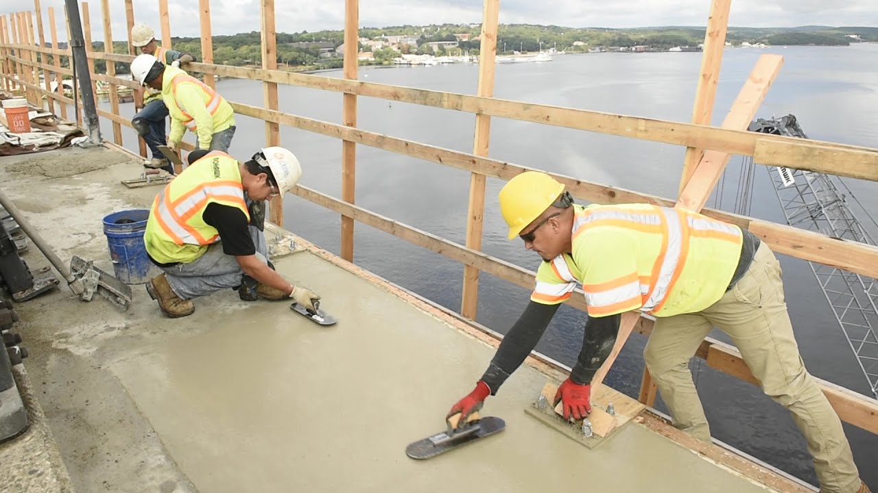 Gold Star Bridge sidewalk construction tour