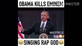 Барак Обама перепел Эминема /Rap god by Obama