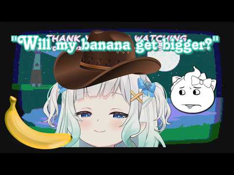 Mint questions the size of her banana...【 Mint Fantôme 👻✨ 】