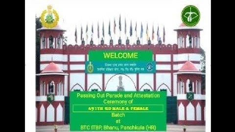 PASSING OUT PARADE AND ATTESTATION CEREMONY OF 491TH CONSTABLE GD BATCH  (MALE/FEMALE) AT BTC ITBP.