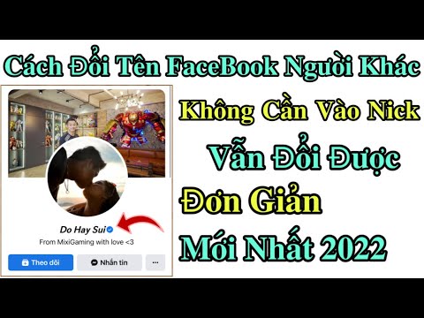 Video Hướng Dẫn Đổi Tên FaceBook Người Khác Không Cần Vào... - youtube