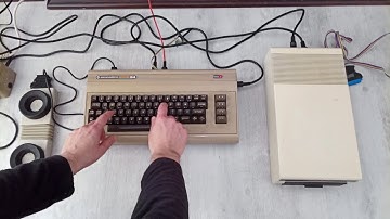 300 Baud Login to Dial-Up BBS (TECS) using my C64 + Fritzbox 7530 + Akustikkoppler Dataphon s21-23d